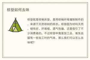 棕垫如何去味